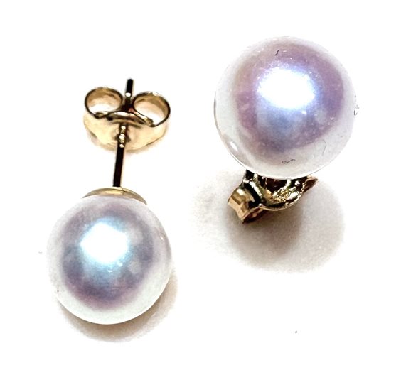 Pendientes Marcello Pane Mujer Perle in Oro amarillo Perla PERLE FW 7.5/8 MP U/CZ 1.85 G - PERLE FW 7.5/8 MP U/CZ 1.85 G